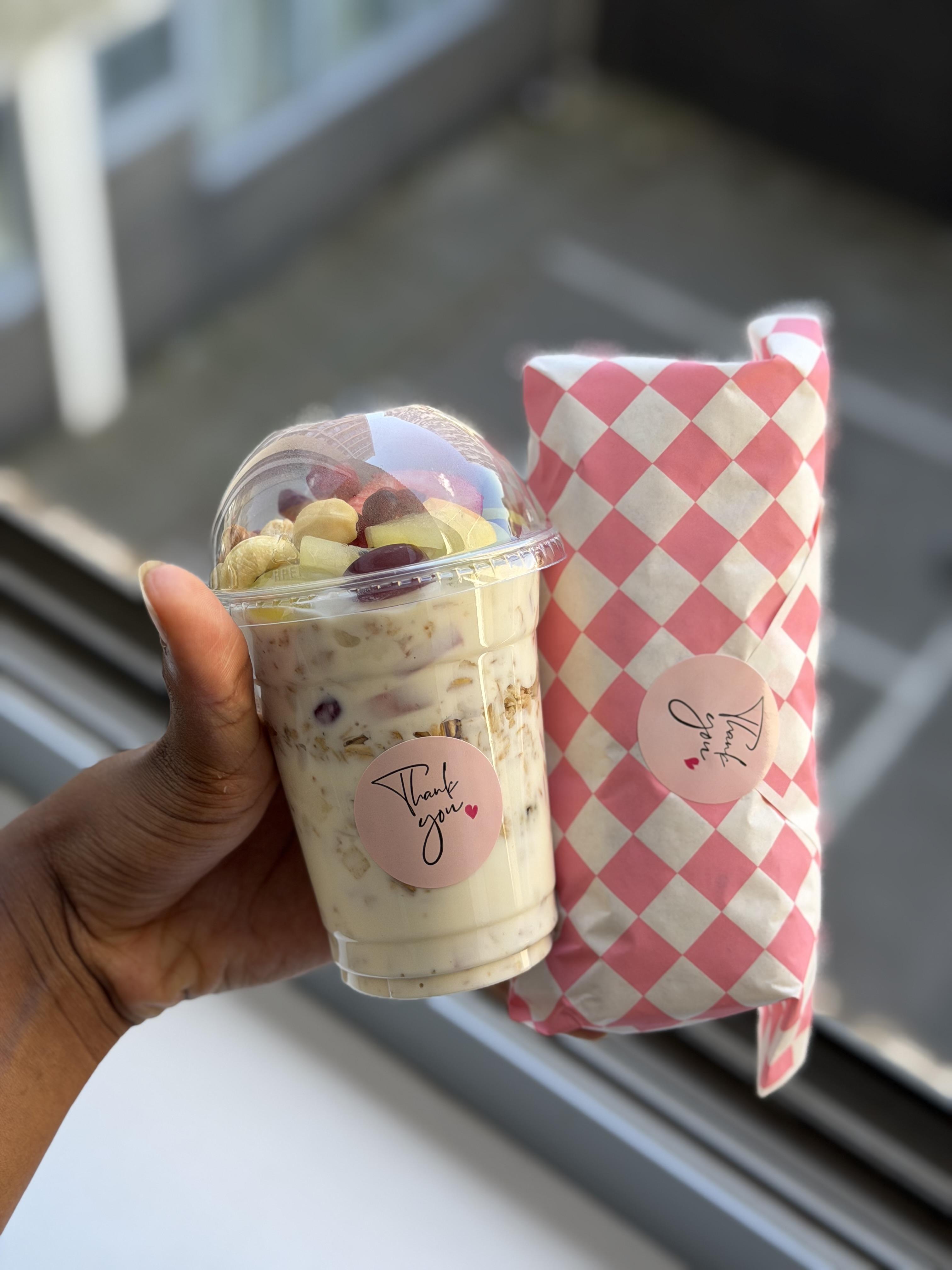 FRUIT PARFAIT & SHAWARMA