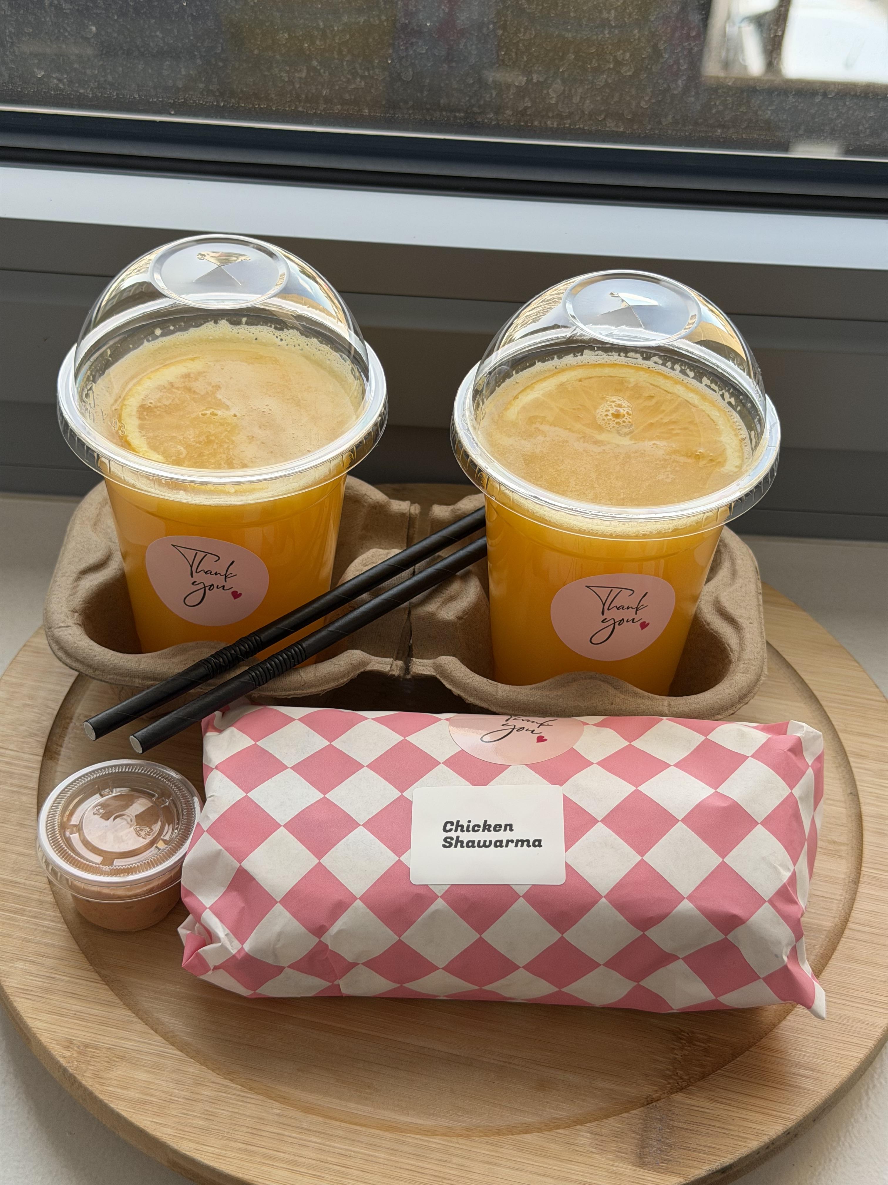 ORANGE JUICE & SHAWARMA 