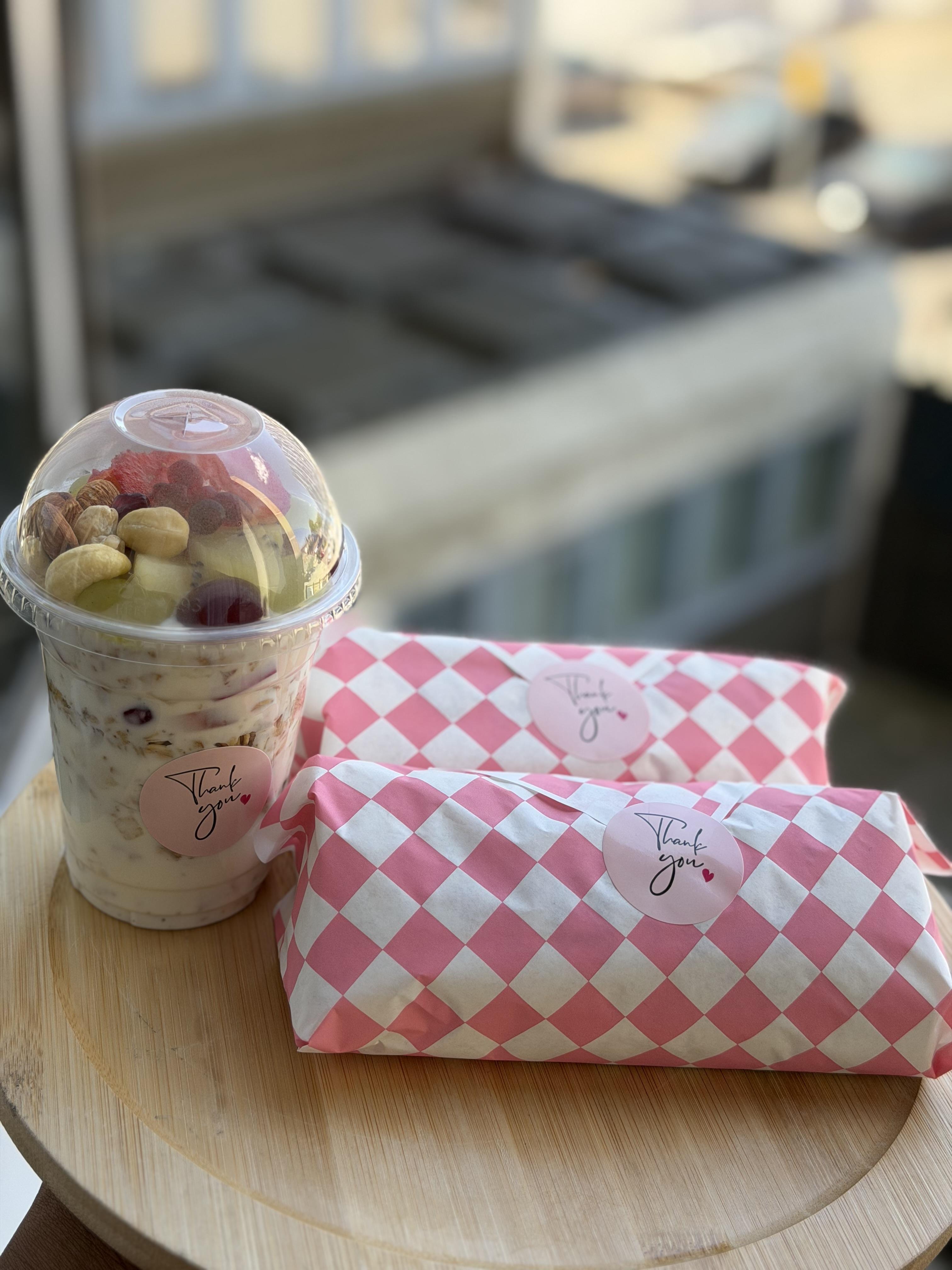 FRUIT PARFAIT & (2) SHAWARMA 